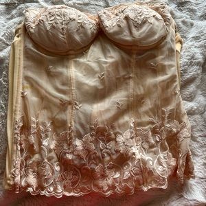 Vintage Victoria Secret Light Pink Corset